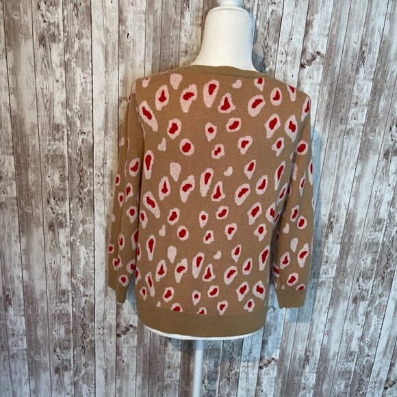 Banana Republic Tan Cardigan with Gold Buttons size Large - Picture 3 of 4
